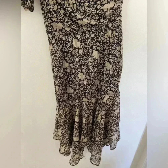 NWOT ASTR The Label Santorini Midi Dress in Black & Taupe Multi, size S - Picture 7 of 7